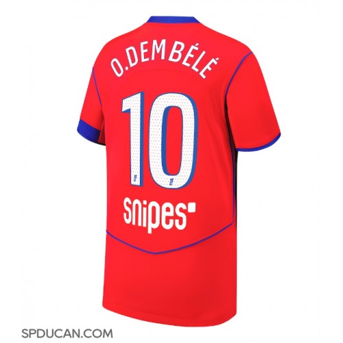 Muški Nogometni Dres Paris Saint-Germain Ousmane Dembele #10 Rezervni 2025-26 Kratak Rukav Muški Nogometni Dres Paris Saint-Germain Ousmane Dembele #10 Rezervni 2025-26 Kratak Rukav